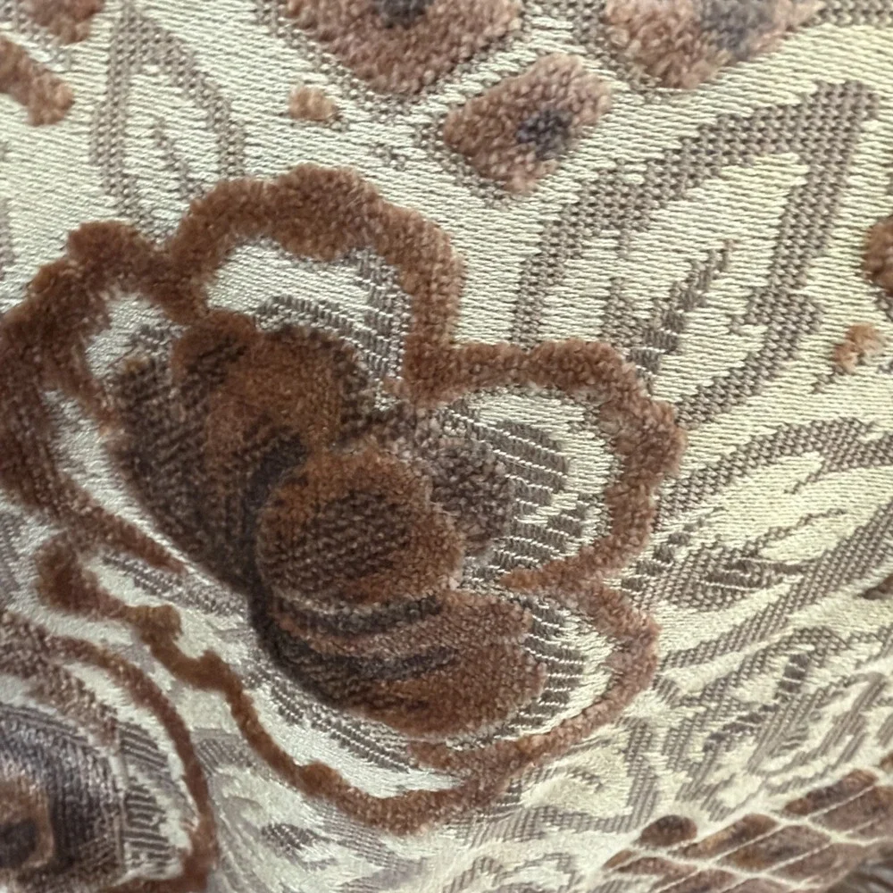 Neiman Marcus Baroque Throw , Sofa Chair Table Cover , Wall Hanging W feathers‎